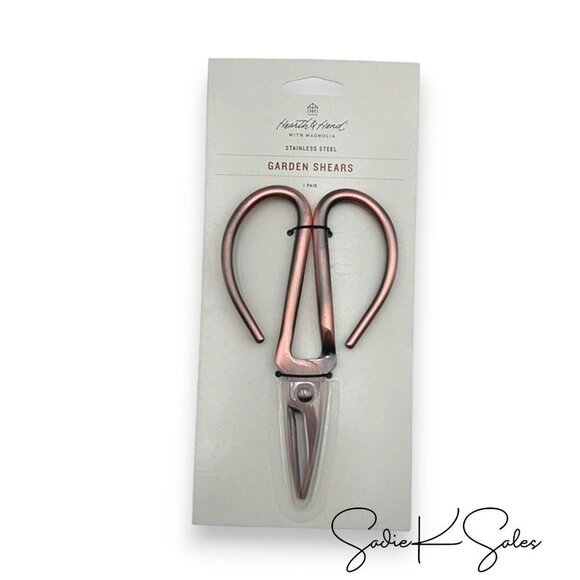 Hearth & Hand Magnolia Steel Gardening Shears Dark Copper Pruning Shears Target - Picture 4 of 4